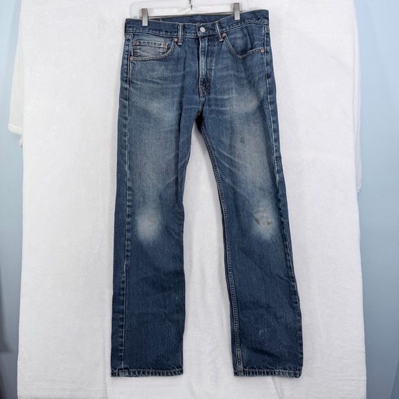 Levi's Other - Levis 505 Jeans Mens 34x32 (34x31) Blue Relugar Fit Straight Leg